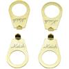 KAISH Set di 4 manopole per chitarra LP piastra puntatore 3/8 manopola indicatore di posizione per USA LP Les Paul o CTS Pots Gold