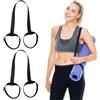 LUFFLOK Cinghia Tappetino Yoga, 2 Pezzi Tracolla per Materassino da Yoga, Porta Tappetino Yoga Regolabile per Yoga, Pilates, Esercizi, Aerobica, Tappetino Esercizi Sport