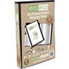 Eco-Eco A3 50% Riciclato 80 Tascabile Nero Cartella Presentazione Portalistini