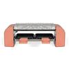 LIVOO Set Raclette Per 2 Persone - Livoo X Marmiton - Doc306 - 450 W - 5 Ricette Tramite Codice Qr - Vassoio In Granito Rimovibile