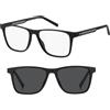 Tommy Hilfiger GAFAS TOMMY HILFIGER - Modelo: TH 2203/C_ C: BLACK GREY/Eye size: 55 - Bridge size: 16 Cura della persona e salute