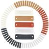 LUFFLOK 70 Pezzi Etichette Handmade da Cucire, Etichette in PU Pelle Fatto a Mano,5 Colori Etichette Personalizzate per Vestiti, DIY, Uncinetto, Tessuti, Cappelli, Abbigliamento, Borse (70 Pezzi)