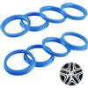 CYUaoao 8 Anelli di Centraggio 66.6-57.1mm Anelli Distanziali | per Universale Blu Anelli di Centraggio in Plastica