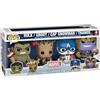 Funko POP! Marvel: Holiday - Hulk, Groot, Captain America Snowman And Thanos - 4PK - Marvel Comics - Exclusivité Amazon - Figurine en Vinyle à Collectionner - Idée de Cadeau - Comic Books Fans