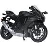 Risopen 1:12 Modello di moto compatibile per Yamaha YZF-R1 1000R lega Diecast moto modello giocattolo mini moto regalo (nero)