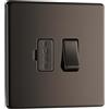 British General BG Electrical NBS50 - Modulo di connessione con fusibile commutato in metallo, nero, FBN50-01, 250V