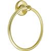 Amerock Anello portasciugamani dorato a parete, piccolo portasciugamani da mano, accessori da bagno, hardware da bagno, porta asciugamani da cucina