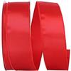 Reliant Ribbon 92575W-065-40K - Nastro in raso, 2-1/2 x 50 m, colore: Rosso