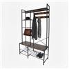 Relaxdays Appendiabiti Relaxdays, 4 Ripiani per Scarpe, 9 Ganci Doppi, 5 Ripiani per Cappelli, HLP 190 x 120 x 40 cm, Nero/Brown