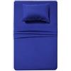 Best Season Lenzuolo Set- Luxucy più Morbido in Microfibra Lenzuola Platinum Collection Deep Pocket Rughe e Resistente all' Usura. 4 Pezzo, Microfibra, Royal Blue, Coppia