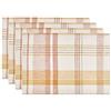 DII Veranda Plaid Collection - Set di tovagliette decorative in cotone, per tutti i giorni, 13 x 19, 4 pezzi