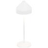 Zafferano, Lampada Amelie, Lampada da Tavolo Ricaricabile e Senza Fili con Controllo Touch, Adatta per Salotto ed Esterni, Dimmer, 2200-3000 K, Altezza 34 cm, Colore Bianco