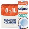 SENZA ZUCCHERI, Bevanda Al COCCO, 100% Vegetale Con Vitamine B2, B12 E D (8 Conf