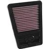 K&N Filtro Aria di ricambio compatibile con Kawasaki Z250 SL/Ninja 250 / Ninja Mono 2014-2016 (KA-2414)