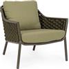 BIZZOTTO HOME EMOTION EVERLY OLIVE POLTRONA CON CUSCINO 0663548 BIZZOTTO