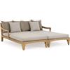 BIZZOTTO HOME EMOTION SET2 LOUNGE CON CUSCINI BALI NATURAL FSC 0806776