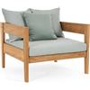 BIZZOTTO HOME EMOTION POLTRONA CON CUSCINO KOBO AQUA 0806794