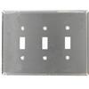 Leviton 84111-40 Placca a muro con interruttore a levetta a 3 vie, oversize, acciaio inossidabile 302, montaggio su dispositivo, acciaio inossidabile