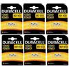 DURACELL Confezione da 6 blister 2 batterie a bottone in ossido argento Electronics 357/303/SR44