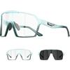 SCVCN Occhiali Ciclismo Fotocromatici Uomo Donna Bicicletta MTB Trasparenti Occhiali da Sole Sportivi Corsa Baseball - S327