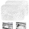 KYYGKY 2 Pezzi Tappetino Lavello Cucina 30x40cm Proteggi Lavello Cucina Tappetino Lavandino Cucina Drenaggio Rapido Tappetino per Lavello a Forma di Ciottolo Tappetino per Lavello Cucina Trasparente