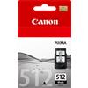 Canon Cartuccia d'inchiostro nero a resa elevata Canon PG-512 BK