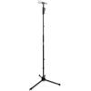 Tiger MCA23-BK Asta per Microfono Professionale | Base a treppiede | Altezza regolabile 109,5-177 cm | Clip microfono resistente | Nero