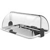 BIESSE Espositore vetrina da banco self service con Vassoio Acciaio, Bianca cm44