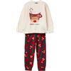 United Colors of Benetton Pig(Maglia+Pant) 3I470P09H Set di Pigiama, Verde, M Bambino