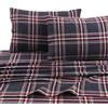 Tribeca Living Oslo 141,7 Gram Flanella Stampato Extra Deep Pocket Sheet Set, Heritage Plaid, Queen Sheet Set