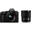 Panasonic Lumix S5 II + Lumix 20-60mm + Lumix 50mm Fotocamera Digitale DC-S5M2W