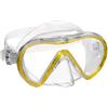Mares Stream - Maschera subacquea per adulti mono-lente temperata, profilo basso, faciale in siliter e fibbie EZ Adjust 360°