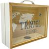 Out of the blue Accessorio Decorativo/Portavalori da Viaggio in Legno/Dimensioni: 21x16,5x7,5 cm