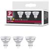 Paulmann 28977 Riflettore LED standard 12V GU4 12V confezione da 3 3x1,8W 3x184lm 35mm argentato vetro 2700K - bianco caldo lampadina