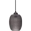 Pauleen 48188 Gleaming Glamour lampada a sospensione max. 20 Watt vetro opaco, nero vetro, metallo E27
