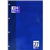 Oxford Professional High-Quaderno per scuola, formato A4, a righe con doppio bordo, 27 cm, a quadretti, 50 fogli