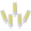 Ruihua Lampadine a LED G4 7W (Equivalente a 70W Alogene) Mini Capsula 700LM Bianco Freddo 6000K, 5 Pezzi, AC220-240V