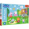 Trefl - Peppa Pig, Giochi Nella Radura 24 Pezzi Grandi - Puzzle Colorati Con I Personaggi Di Peppa Pig Divertimento Creativo Divertimento Per Bambini Sopra I 3 Anni