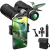 Sogries Binocolo 12x42 Professionale con Treppiede e Adattatore Smartphone | BAK4, FMC, impermeabile, a prova di nebbia, ad alta potenza, per bird watching, escursionismo, viaggi