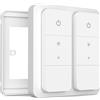 IYOKI® Pro Copertura Interruttore per Philips Hue Dimmer V2, Compatibile con Copertura Interruttore Hue, Adattatore Piastra Interruttore a Distanza, 2-Gang (1-Pack)