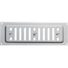 SOTECH Griglia di ventilazione in acciaio inox SS304 chiudibile (260 x 90 mm) Griglia di scarico con fori ovali da avvitare con chiusura scorrevole