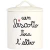 SIMPLE DAY Contenitore Barattolo Biscottiera Un Biscotto Tira L'Altro 21x12cm Gres