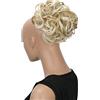 CAISHA Chignon Pezzo Di Capelli Treccia Chignon Chignon Hepburn Cravatta Per Capelli Updos Mix Biondo Chiaro HK125
