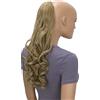 CAISHA 50cm Coda Di Cavallo Elena Con 2 Nastri Posticci Per Capelli Capelli Finti Riccioli Biondo Naturale HC11-1