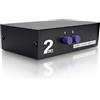 Duttek Switch Audio Switch commutatore AV 2 Porte Switcher RCA 2 ingressi Video Composito L/R Video Composito per Console di Gioco DVD STB