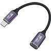 YINGAYOU Prolunga Cavo USB C Maschio e Femmina 20 Gbps Prolunga USB C 3.2 Gen 2 Corto 120W 24V 5A per Computer Portatili, Tablet, Smartphone (Dritto, 0.5 m/1.6 ft)