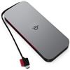 Lenovo Go Power Bank Wireless 10.000 mAh - Qi 15W, USB-C 30W, Ricarica Rapida 3 Dispositivi, Pass-Through, Compatibile PD 3.0, Protezione Integrata - Nero