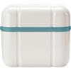 Curaprox BDC Cleaning Box-Per protesi e fermi/Scarico incorporato per una pulizia delicata di apparecchi dentali/Menta, ideale con compresse detergenti BDC 105 / Made in Switzerland