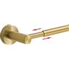 BESy SUS304, barra portatovaglioli da bagno regolabile da 40 a 72 cm, in acciaio inox, supporto da parete con viti, barra portasciugamani stile hotel, oro spazzolato