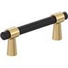 Amerock BP37385FBCZ Mergence Cabinet Pull, Matte Black/Champagne Bronze